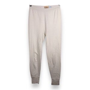 SMALL VINTAGE NORTHWEST PASSAGE WHITE THERMAL LONG JOHN PANTS WOOL BLEND WOMENS